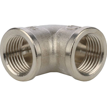 Угольник Ду 15 (1/2") внутренняя резьба никель STOUT